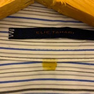 Elie Tahari cotton and nylon strip shirt size M/L